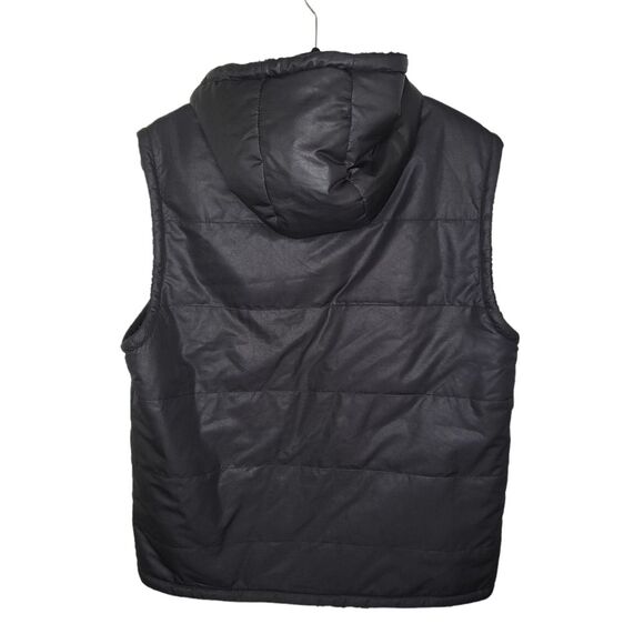 Helix women's black puffer hooded vest size Medium - Picture 2 of 7